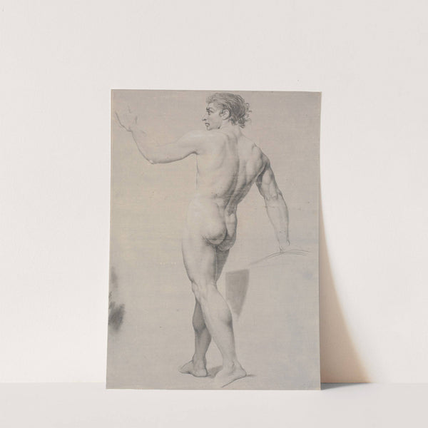 Model stående, set fra ryggen, venstre arm løftet (1745 – 1802) by Jens Juel