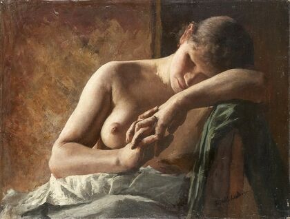Model study of a sleeping girl