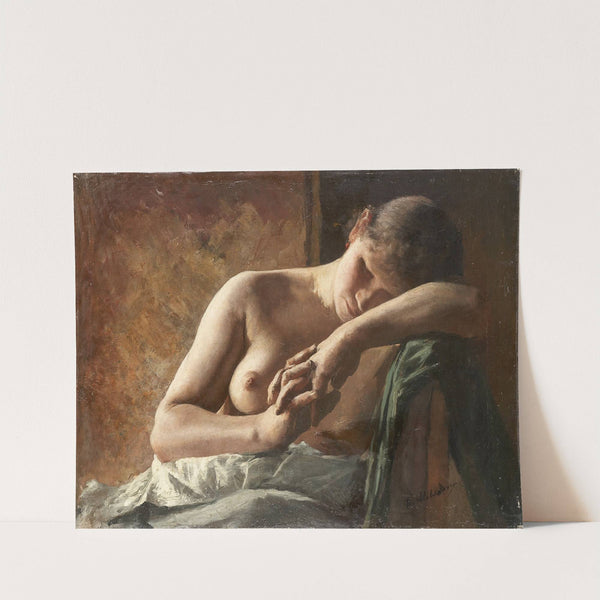 Model study of a sleeping girl by Wilhelm Altheim
