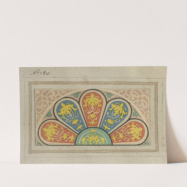 Modèle de vitrail arc inscrit dans un rectangle by Laurent Gsell