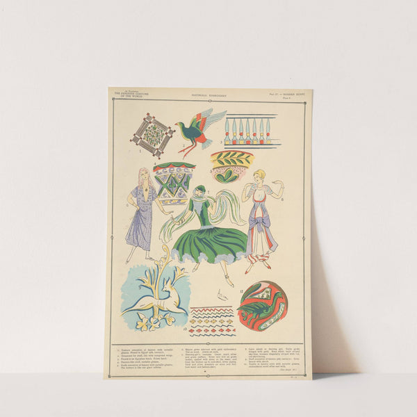 Modern Egypt - Materials, embroidery by Paul Louis de Giafferri