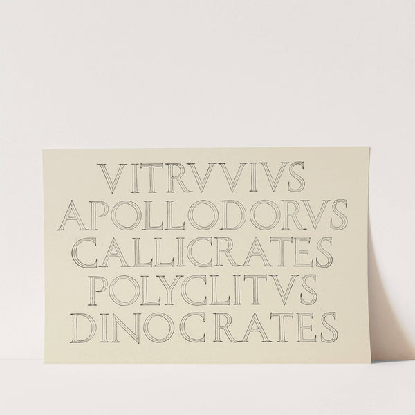 Modern Incised Roman Capitals in Sandstone by Frank Chouteau Brown