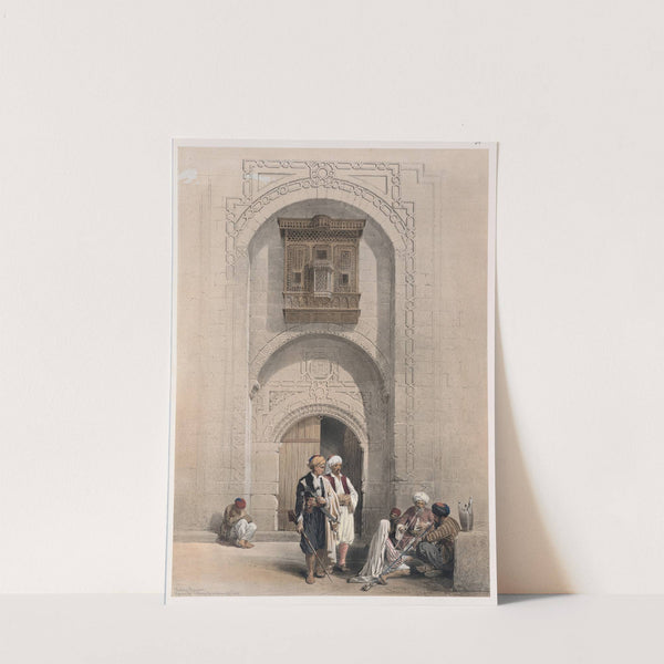 Modern mansion, showing the arabesque architecture of Cairo. (1846-1849) by David Roberts