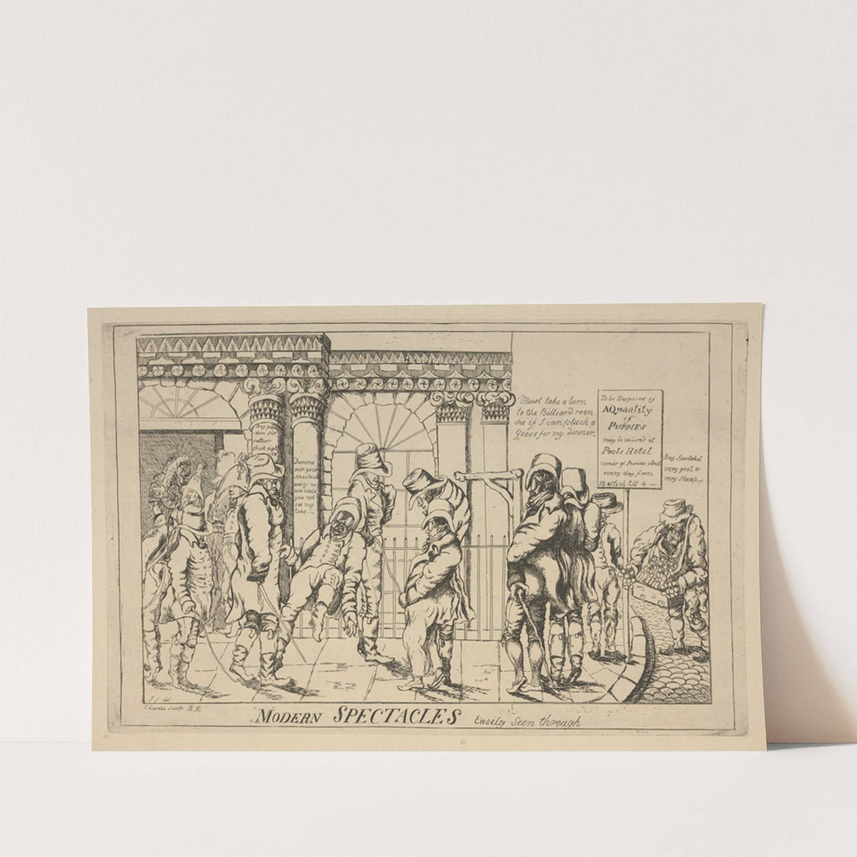 Modern spectacles easily seen through. (1818) by James Sayers