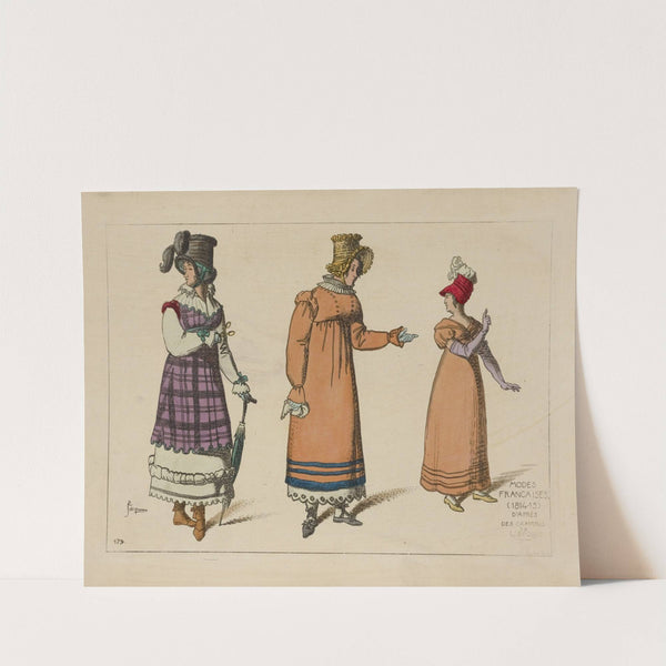 Modes Francaises. (1814-15) D'après des gravures de l'époque. by Raphaël Jacquemin