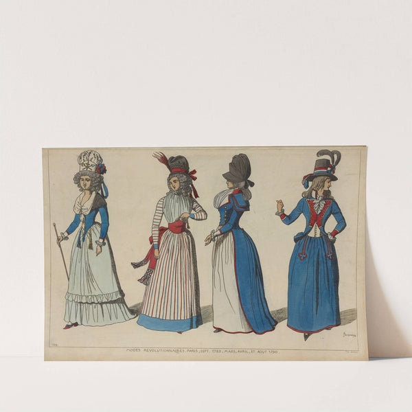 Modes revolutionnaires Paris, Sept. 1789, Mars, Avril, et Aout 1790. by Raphaël Jacquemin