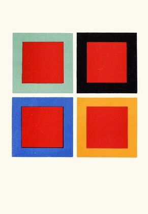 Modification of Tone and Hue of a Colour when placed on or near Different Colours