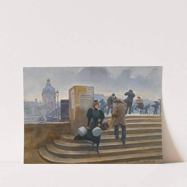 Modiste Sur Le Pont Des Arts by Jean Béraud