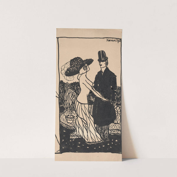 Módna skica III. (1908–1912) by Konštantín Kövári-Kačmarik