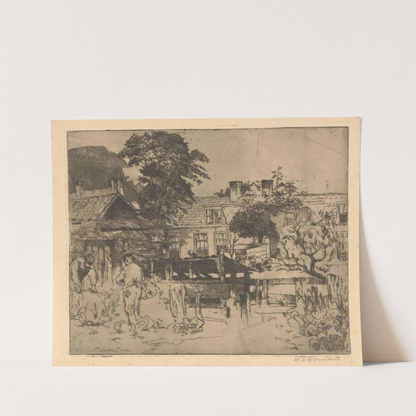 Moestuin in Voorburg (1915) by Willem Adrianus Grondhout