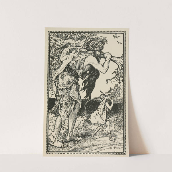 Mogarzea and his Son return Home by Henry Justice Ford