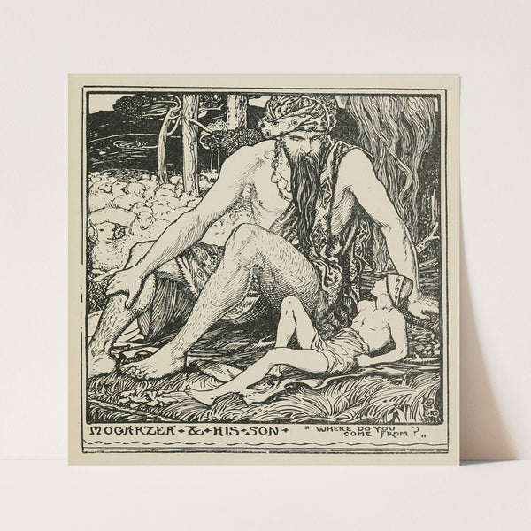 Mogarzea and his Son; Where do you come from (1906) by Henry Justice Ford