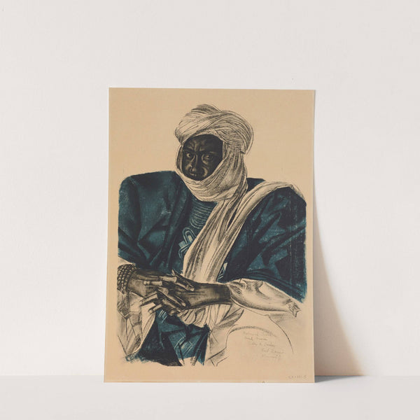 Mohamed Salek, dit Doud Moura, Sultan du Ouadai. Fort Lamy (1931) by Alexandre Jacovleff