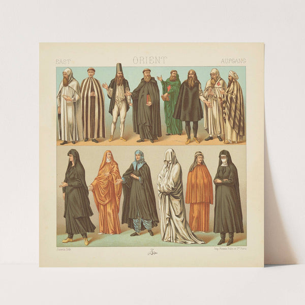 Moines et religieux chretiens d’ancienne institution (1876-1888) by Auguste Racinet