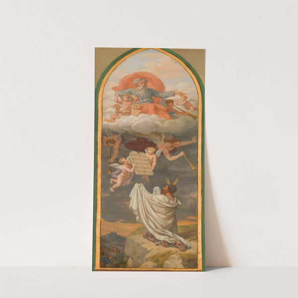 Moïse recevant de Dieu les tables de la loi by Sébastien Norblin de la Gourdaine