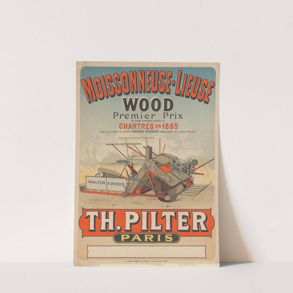Moissonneuse-lieuse Wood … Th. Pilter, Paris (1886) by Imp. Chaix