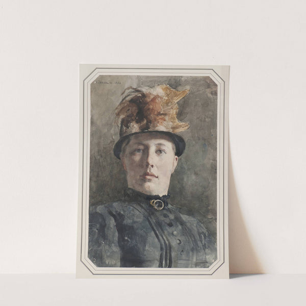 Möjligen Wilhelmina (Mina) Carlson (1857-1943) by Carl Hedelin