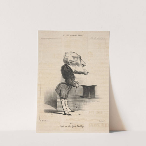 Mole. Hope of our young Republic! (1849) by Honoré Daumier