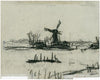 Molen in landschap