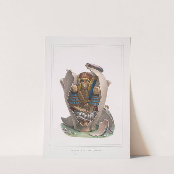 Momie d'un chef de Coroados by Jean Baptiste Debret