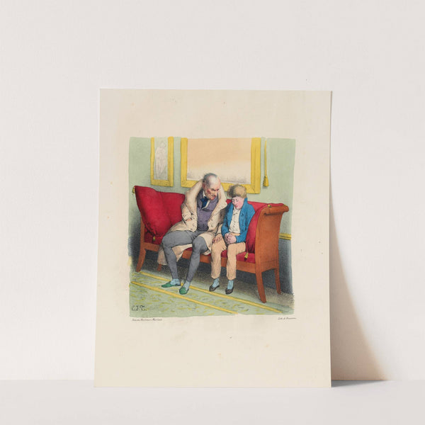 Mon ami, tu reviens de ton village, prends garde aux mauvais sujets by Charles-Joseph Traviès de Villers