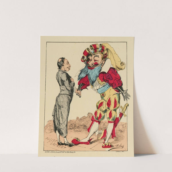 Mon cher Abbé, d’honneur je ne suis pas digne de cirer vos escarpins . On fait ce qu’on peut (1871) by Moloch (Alphonse Hector Colomb)