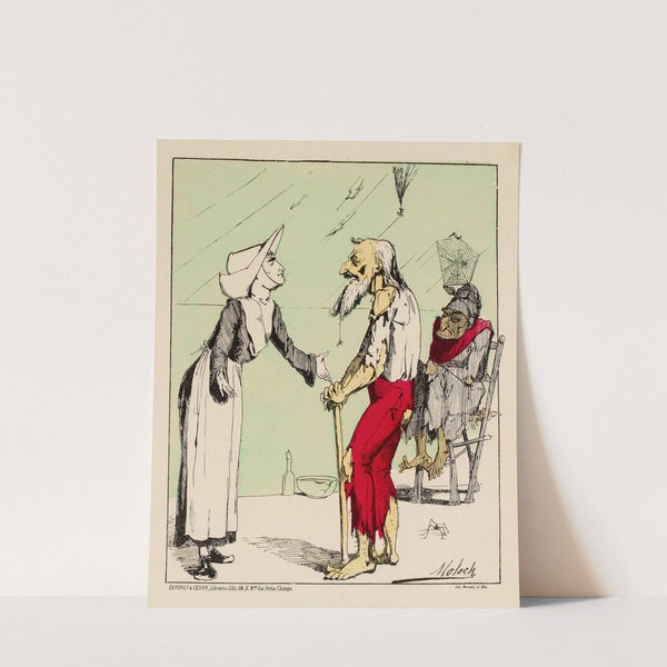 Mon cher M(r) l’Assistance publique m’a chargée de vous remettre une somme de 30(f).. by Moloch (Alphonse Hector Colomb)