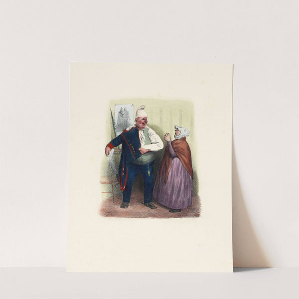 Mon petit Ange. Je n’veux pas que tu sois d’la mobile by Charles-Joseph Traviès de Villers