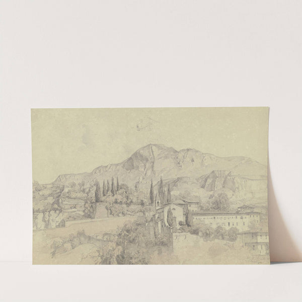 Monastery near Trient by Fritz Bamberger