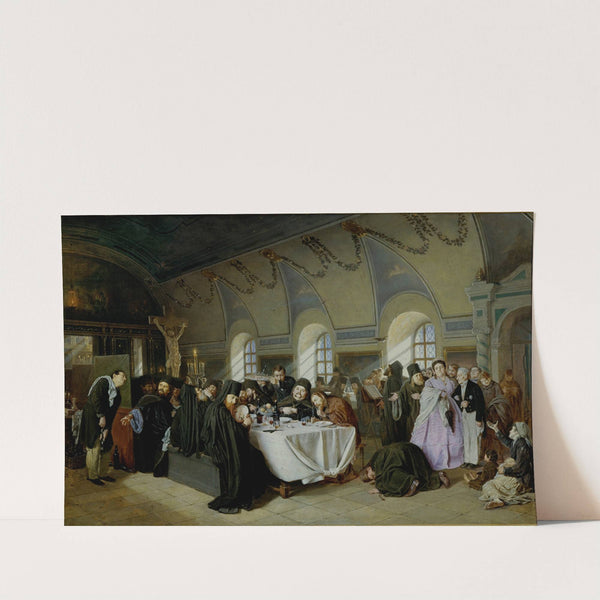 Monastic Refectory by Vasily Perov