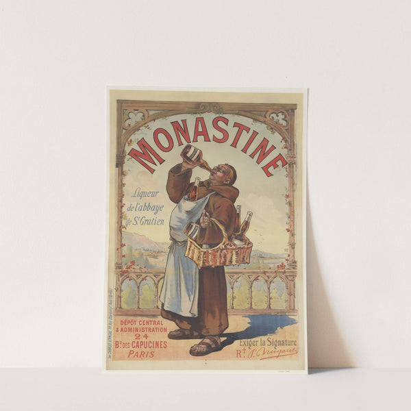 Monastine, liqueur de l’Abbaye de St Gratien by Imp. Charles Verneau