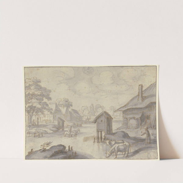 Monatsbild September, oben mittig das Zeichen der Waage (ca 1622) by Matthäus Merian the elder