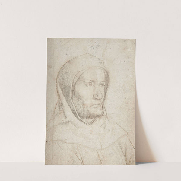 Mönch mit übergezogener Kaputze nach rechts by Hans Holbein The Elder