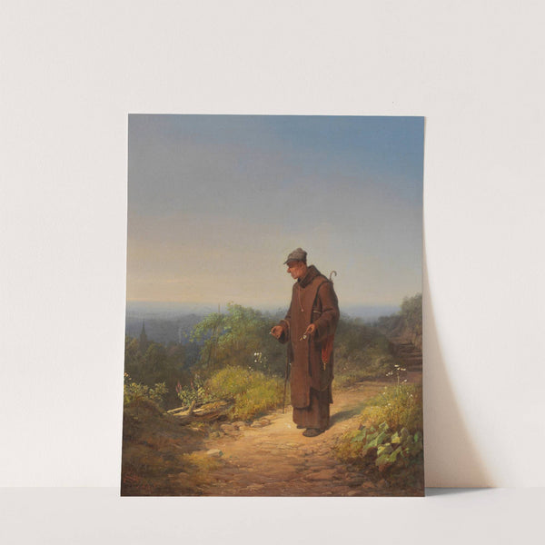 Mönch (‘Sie liebt mich von Herzen, ein wenig…’) (1848.) by Carl Spitzweg