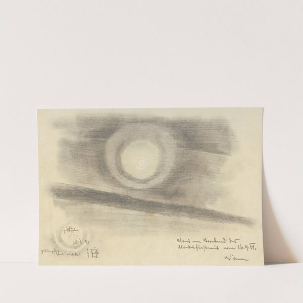 Mond am Vorabend der Mondfinsternis vom 26.9.31. by Karl Wiener