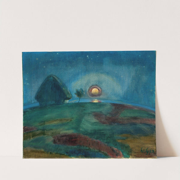 Mondaufgang auf Hiddensoe by Walter Gramatté