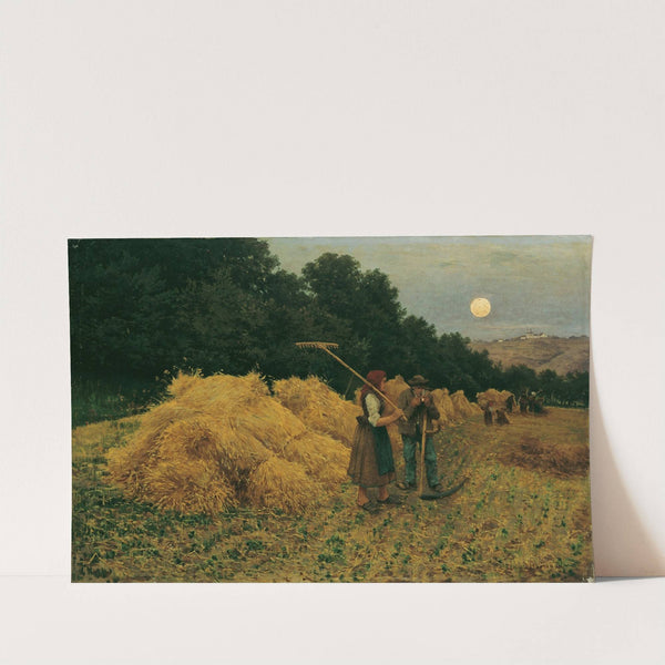 Mondaufgang Nach Der Ernte I by Theodor Von Hörmann