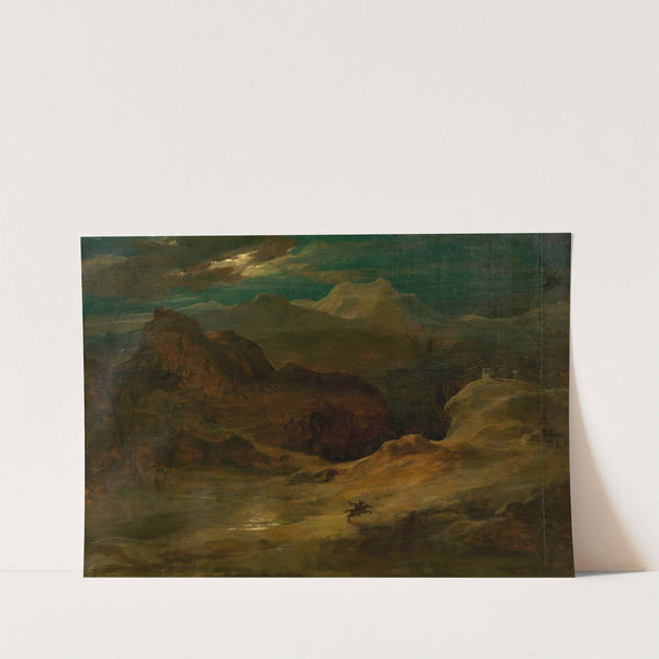 Mondlandschaft (Walpurgisnacht) (1862) by Friedrich von Amerling