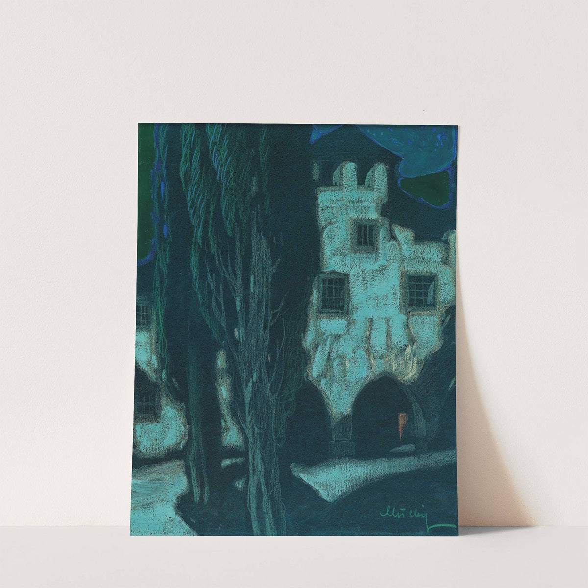 Mondnacht (Südtirol Überetsch) by Oskar Mulley