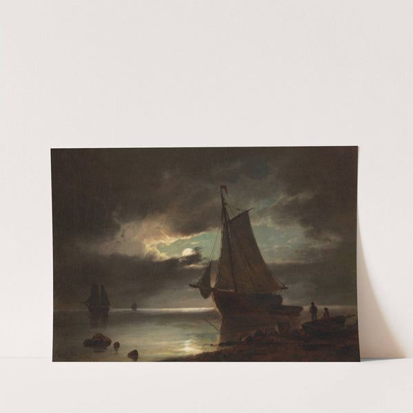 Mondschein an der Küste by Carl Bille