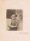 Monkey dressed as a painter with palette and beret (1884)