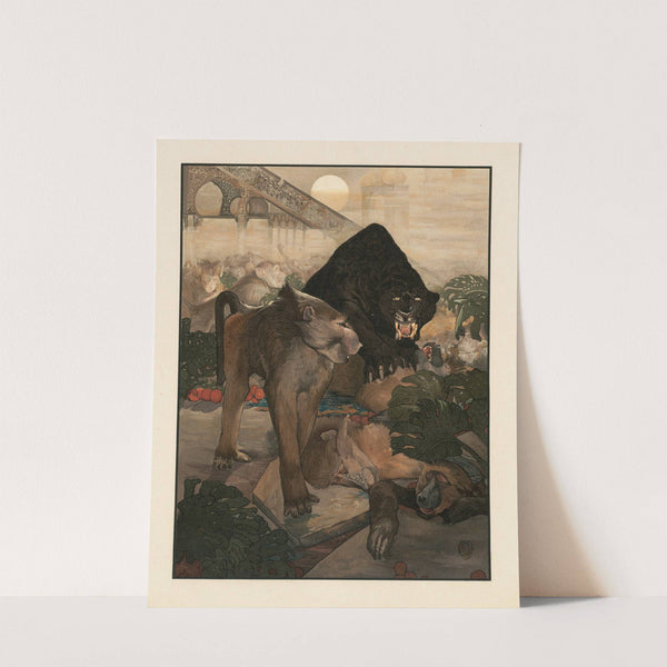 Monkey fight (1903) by Charles Maurice Detmold