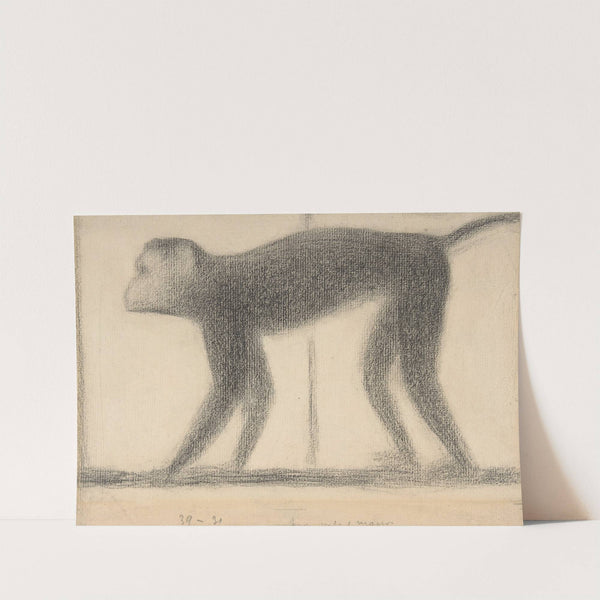 Monkey (1884) by Georges Seurat