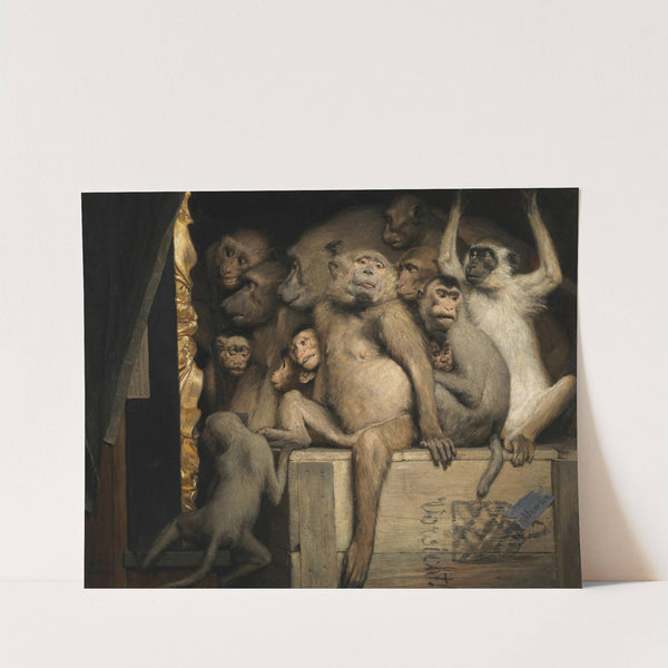 Monkeys as Judges of Art (1889) by Gabriel von Max