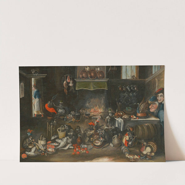 Monkeys in the Kitchen by Circle of Frans Francken the Younger