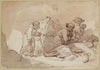 Monks and dying man