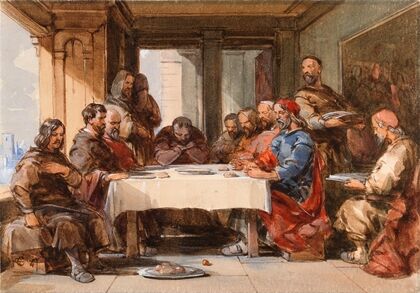 Monks at a Table