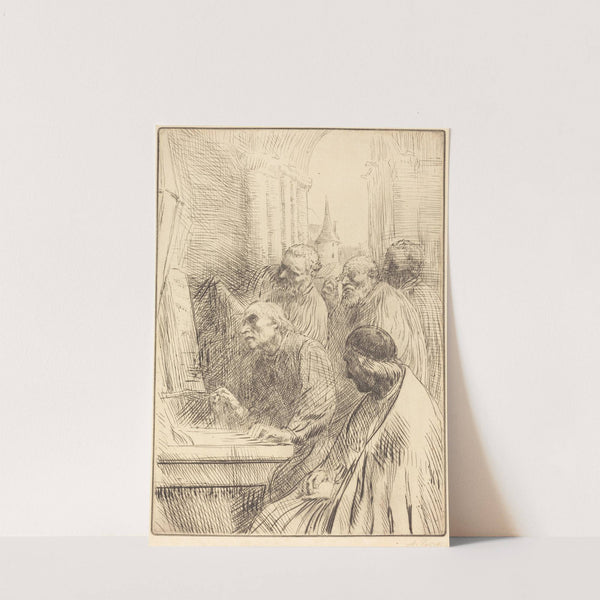 Monks at Church (Les moines a l’eglise) by Alphonse Legros