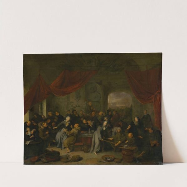 Monk's Entertainment in a Roman Cloister by Richard Brakenburgh