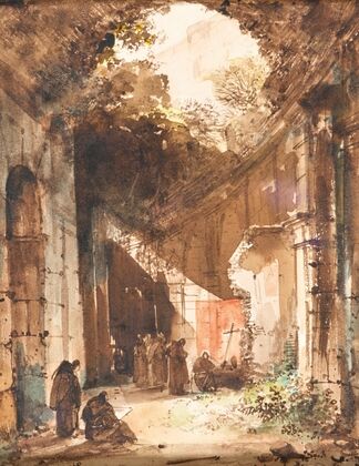 Monks in the Colosseum (1830)